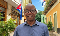 Le leader de l'opposition cubaine, Manuel Cuesta Morua, à La Havane, le 26 septembre 2023 ( AFP / ADALBERTO ROQUE )
