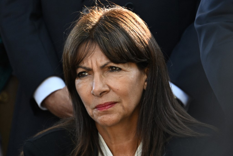 Anne Hidalgo à Paris, le 6 octobre 2023. ( AFP / MIGUEL MEDINA )