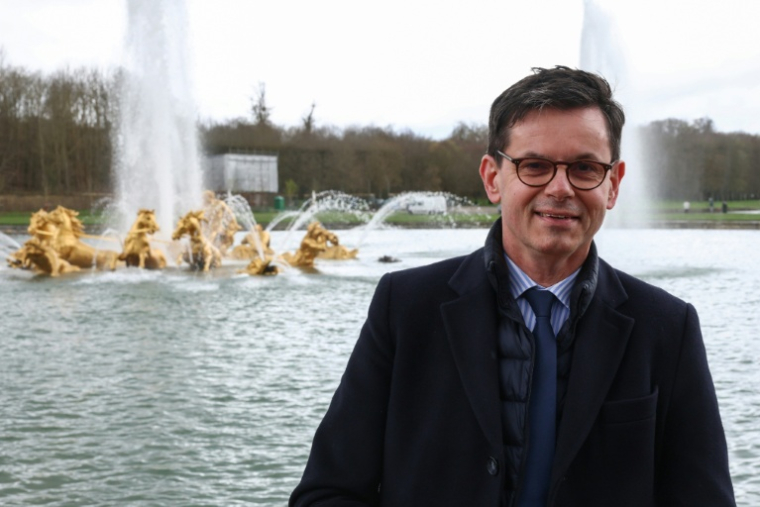 Christophe Leribault au château de Versailles, le 29 mars 2024 ( AFP / Emmanuel Dunand )