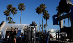 Des équipements de sport à Venice Beach, le 10 juin 2026, à Los Angeles ( GETTY IMAGES NORTH AMERICA / Dean Mouhtaropoulos )