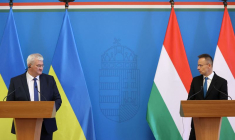 Le ministre ukrainien des Affaires étrangères, Andrii Sybiha, en visite en Hongrie