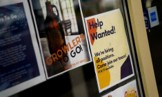 Photo d'archives d'un affiche de recrutement à Arlington