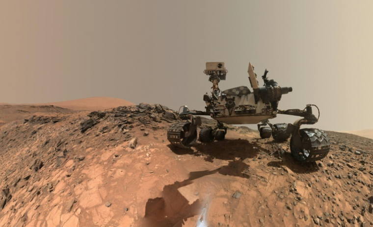 Le rover Curiosity sur Mars, dans une photo distribuée par la Nasa le 7 juin 2018  ( NASA / Handout )