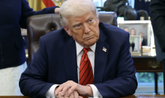 Donald Trump à Washington, aux États-Unis, le 17 avril 2025. ( GETTY IMAGES NORTH AMERICA / WIN MCNAMEE )