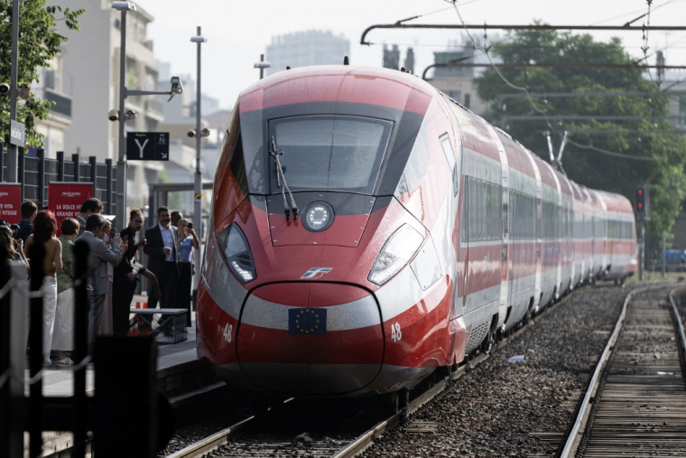 Un train Frecciarossa, en gare de Marseille Saint-Charles (illustration) ( AFP / MIGUEL MEDINA )