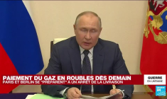 Poutine : "Dès vendredi, les pays inamicaux devront avoir des comptes en roubles pour avoir du gaz"