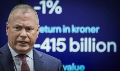 Nicolai Tangen, à Oslo, le 24 avril 2025 ( NTB / STIAN LYSBERG SOLUM )