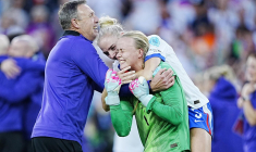 La gardienne anglaise avait collé une antisèche... sous son maillot