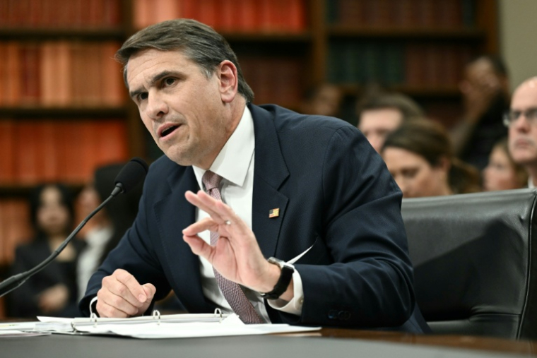 Le ministre américain de la Justice par intérim, Todd Blanche, témoigne devant une sous-commission de la Chambre des représentants, à Washington le 2 juin 2026 ( AFP / Brendan SMIALOWSKI )
