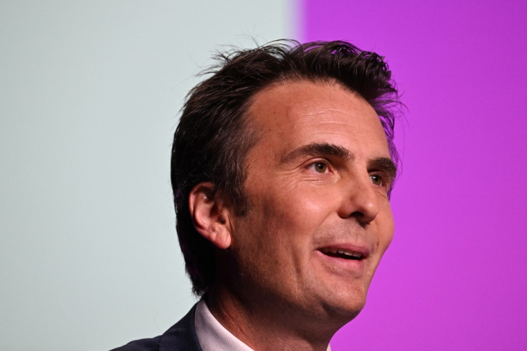 Yannick Bolloré à Paris, le 24 avril 2023. ( AFP / ALAIN JOCARD )