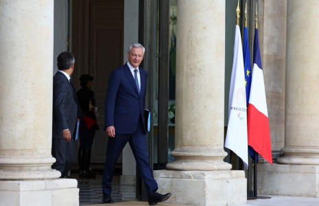 Le ministre démissionnaire de l'Economie Bruno Le Maire