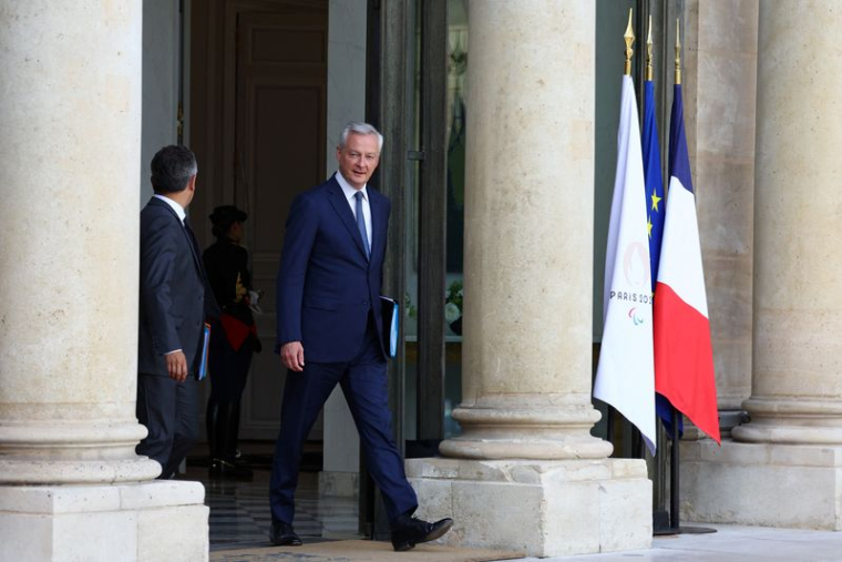 Le ministre démissionnaire de l'Economie Bruno Le Maire