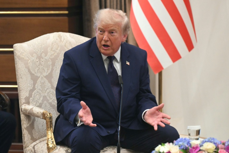 Le président américain Donald Trump répond aux questions des journalistes à Ankara le 7 juillet 2026 ( AFP / SAUL LOEB )