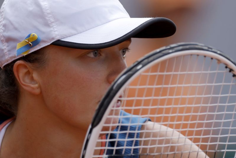 La Polonaise Iga Swiatek à Roland Garros