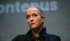 La présidente de France Télévisions, Delphine Ernotte Cunci, le 16 septembre 2022 à La Rochelle ( AFP / XAVIER LEOTY )