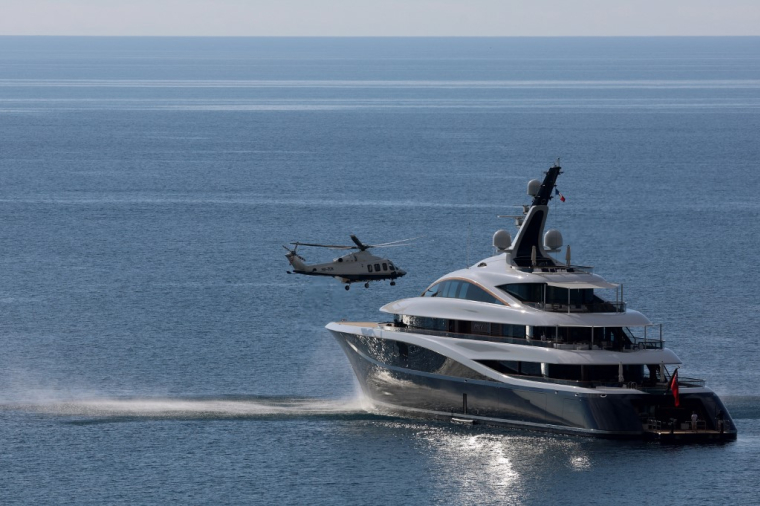 Un yacht au large de Monaco, en avril 2026 (illustration) ( AFP / VALERY HACHE )