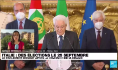 Démission de Mario Draghi : Les Italiens appelés à se rendre aux urnes le 25 septembre