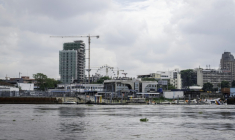 Des immeubles à Kinshasa le 7 novembre 2025, en République démocratique du Congo ( AFP / Glody MURHABAZI )