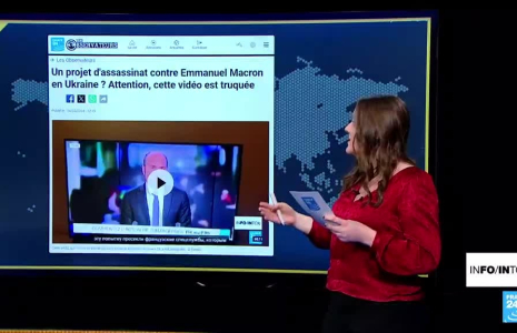 Non, France 24 n'a pas diffusé une couverture caricaturant E. Macron en coq déplumé
