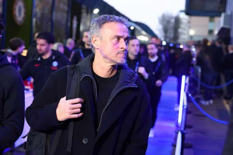 La joie de Luis Enrique après la qualification des Parisiens