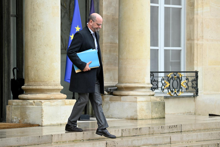 Jean-Michel Blanquer à l'Elysée en avril 2022. ( AFP / Alain JOCARD )