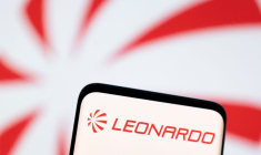 Illustration affichant le logo de Leonardo