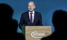 Olaf Scholz, à Dresde, le 2 mai 2023 ( AFP / JENS SCHLUETER )