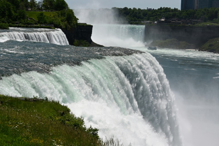 Les célèbres chutes du Niagara, vues du côté américain, le 22 juin 2019 ( AFP / Daniel SLIM )