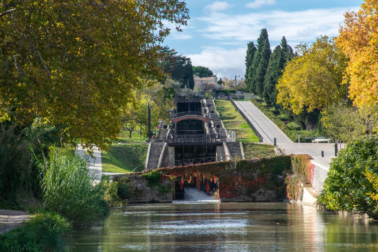 Le canal du Midi et les écluses de Fonseranes