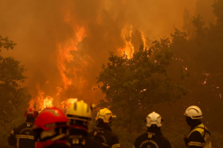 Incendie de forêt à Lege-Cap-Ferret