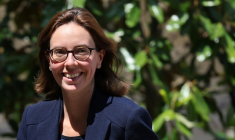 Amélie de Montchalin, ministre de la Transition écologique et de la Cohésion des territoires, arrive à l'hôtel Matignon, le 21 juin 2024 à Paris  ( AFP / Thomas COEX )