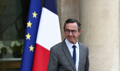 Le ministre de l'Intérieur Bruno Retailleau à la sortie de l'Elysée, le 12 juin 2025 à paris ( AFP / Thibaud MORITZ )
