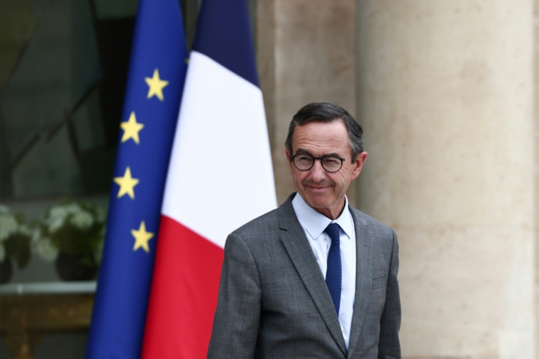 Le ministre de l'Intérieur Bruno Retailleau à la sortie de l'Elysée, le 12 juin 2025 à paris ( AFP / Thibaud MORITZ )