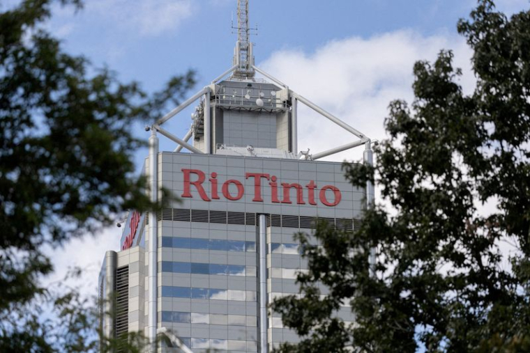 Le logo de Rio Tinto à Perth