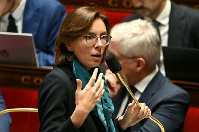 La ministre des Comptes publics Amélie de Montchalin, à l'Assemblée nationale le 3 décembre 2025  ( AFP / Bertrand GUAY )
