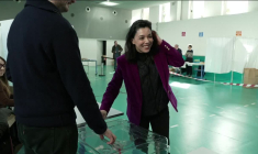 Municipales: Sophia Chikirou, candidate à la mairie, vote à Paris