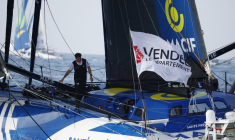 Charlie Dalin lors de la 10e édition du Vendée Globe