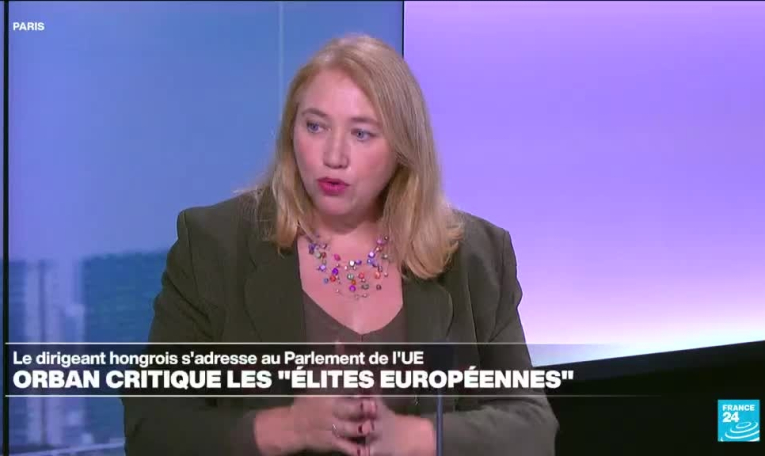 Viktor Orban, face au Parlement de l'UE, critique les "élites européennes"