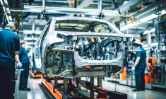 "La France, dans son processus de désindustrialisation entamé dans les années 2000, a centré son industrie sur un niveau de gamme moyen avec des prix à la vente élevés L'un des secteurs industriels symboliques de cette évolution est le celui de l'automobile." (Crédits: Adobe Stock / image générée par IA)