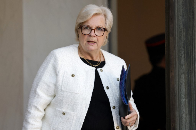 Catherine Vautrin à Paris, le 5 mars 2025. ( AFP / LUDOVIC MARIN )