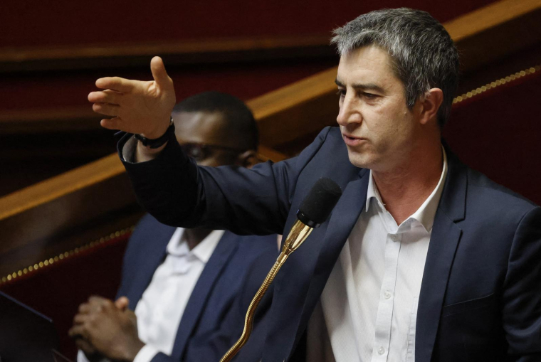 Le député Insoumis François Ruffin, le 13 février 2023. ( AFP / LUDOVIC MARIN )