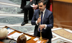 Laurent Saint-Martin à Paris, le 18 mars 2025. ( AFP / THOMAS SAMSON )