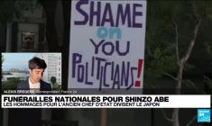 Funérailles de Shinzo Abe : "Des bousculades entre manifestants et policiers"