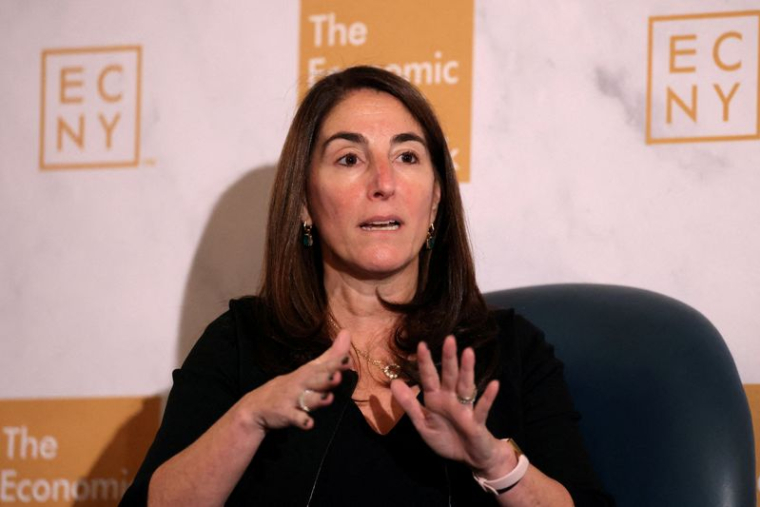 Beth Hammack, présidente de la Réserve fédérale de Cleveland, s'adresse à l'ECNY à New York.