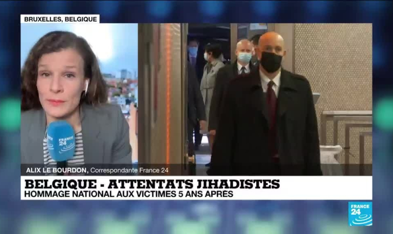 Belgique - Attentats jihadistes de 2016 : hommage national aux victimes cinq après
