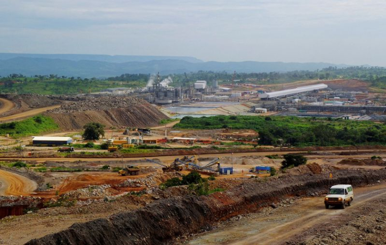 PHOTO DE DOSSIER : Vue des installations de traitement de Tenke Fungurume, une mine de cuivre et de cobalt située au nord-ouest de Lubumbashi, dans le sud du Congo, région productrice de cuivre.