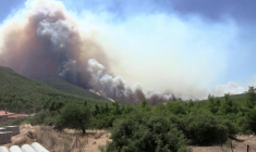 Grèce: une station balnéaire proche d'Athènes menacée par un violent incendie