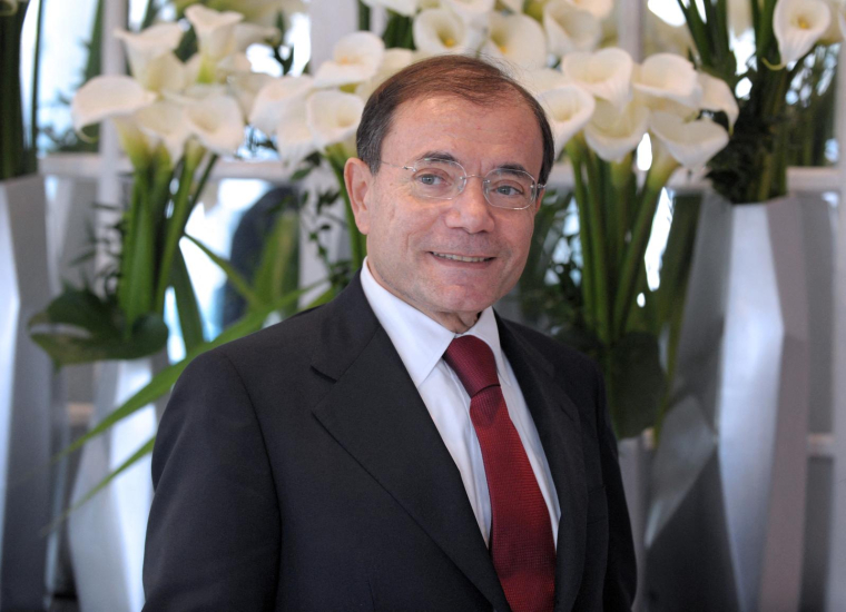 Jean-Charles Naouri à Paris le 21 février 2013.  ( AFP / ERIC PIERMONT )