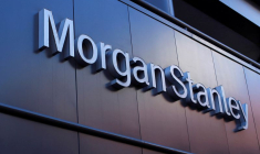 Photo d'archives du logo de Morgan Stanley sur un bâtiment à San Diego, Californie