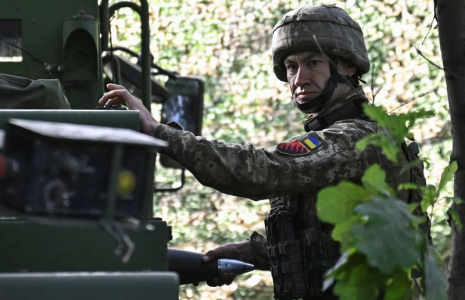 Un militaire ukrainien près de la ville de Pokrovsk